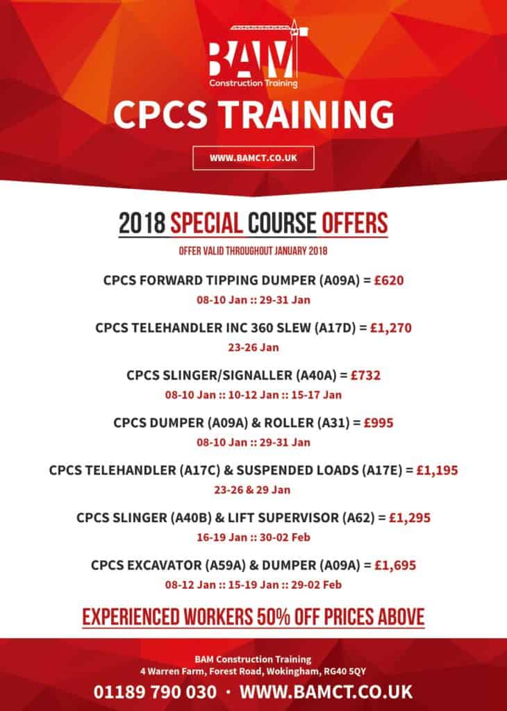 New Year CPCS Course Offers BAM Construction Training