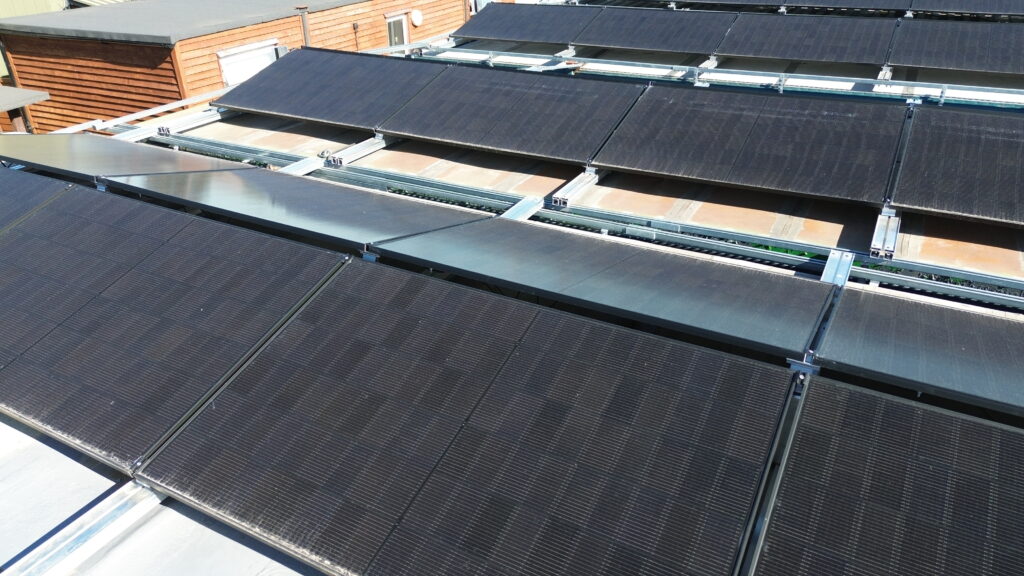 Solar panels at BAM Construction Training Wokingham